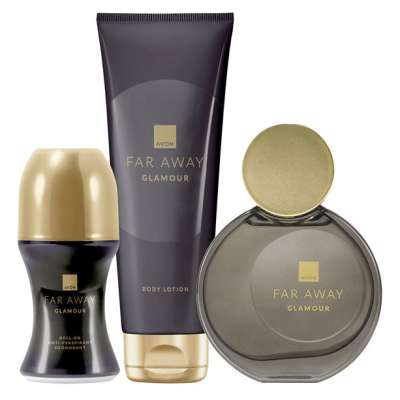 Far Away Glamour Roll-On, Body Lotion & Eau de Parfum